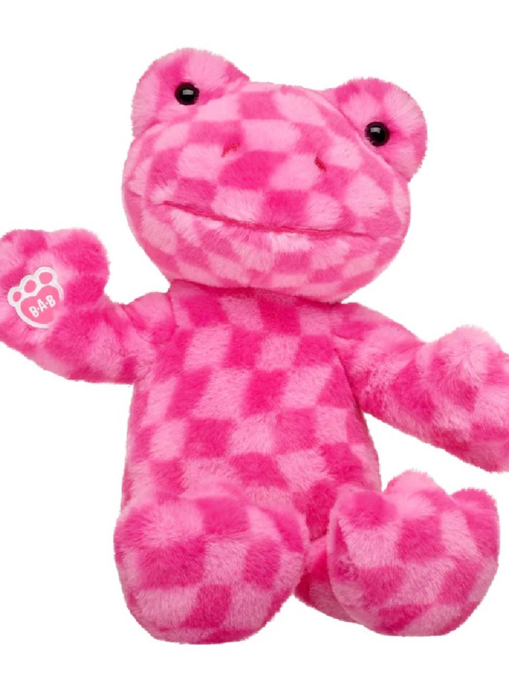 Build A Bear Workshop Pink Checkered Frog